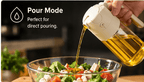 2-in-1 Glass Oil Dispenser & Sprayer – Pour & Spray Bottle for Cooking